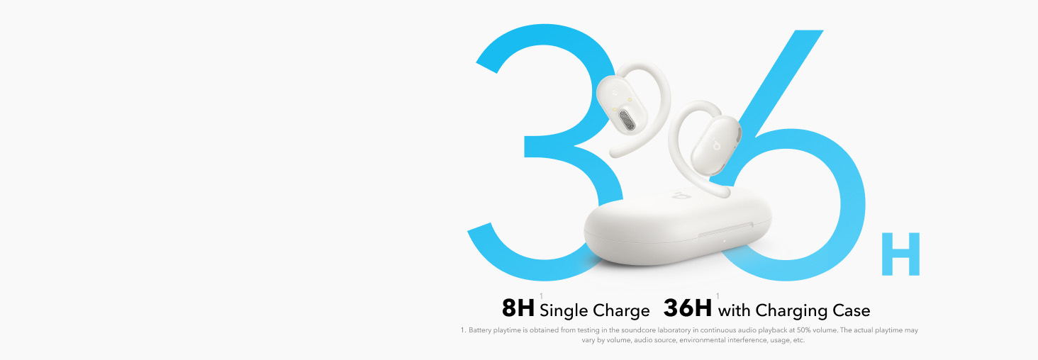 Anker Soundcore V20i Open-Ear Earbuds White [ A3876H21 ]