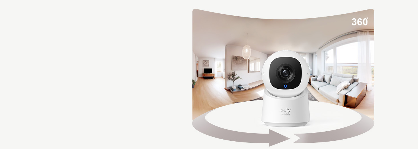 Anker eufy Security Indoor Cam (2K / 360° Pan and Tilt / Two-Way Audio) C220 [ T8W11321 ]