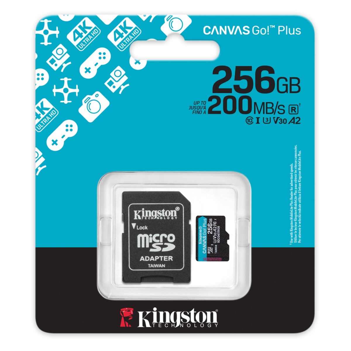 Kingston 256GB microSD 200MB/s 