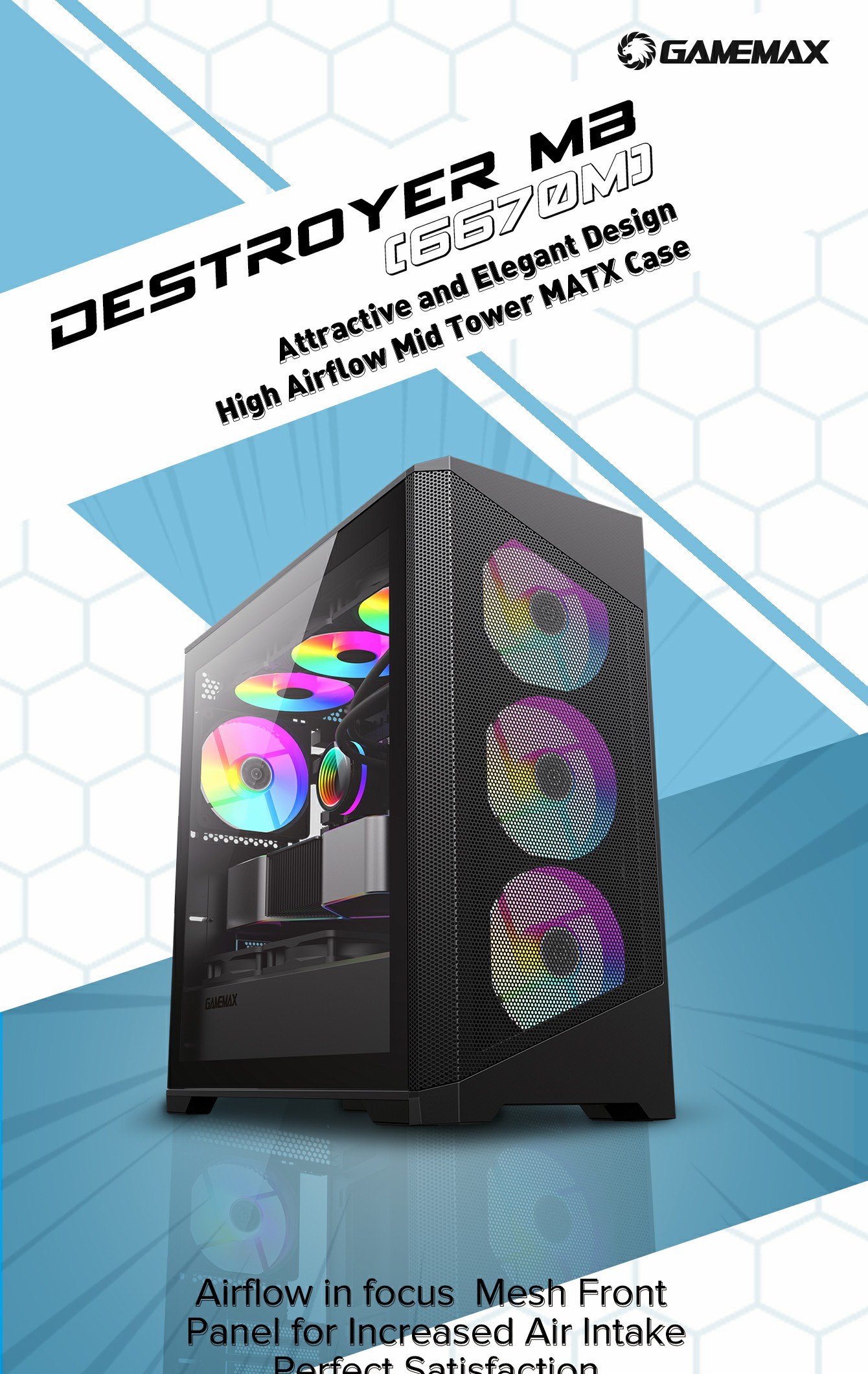 GAMEMAX Destroyer Mesh Case