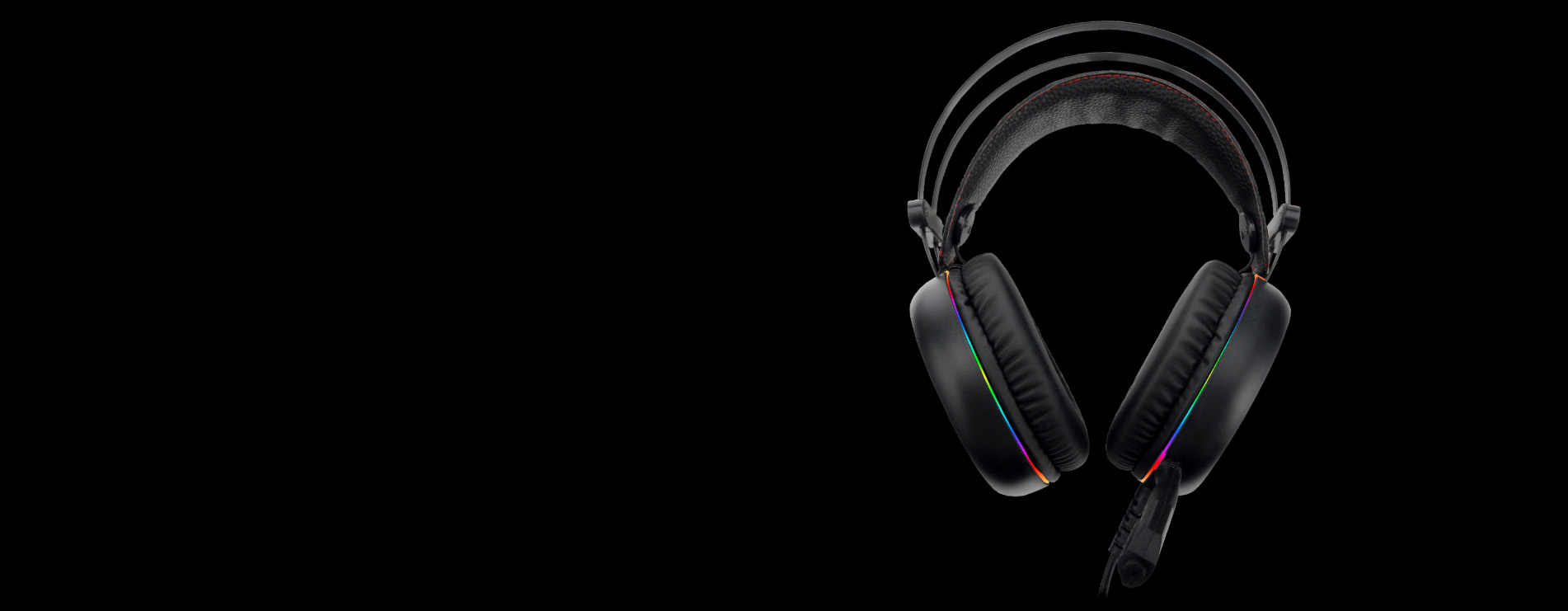Dragon War RGB Lighting effect Gaming Headset (3.5mm AUX Audio + USB RGB) [ G-HS-012-Black ]