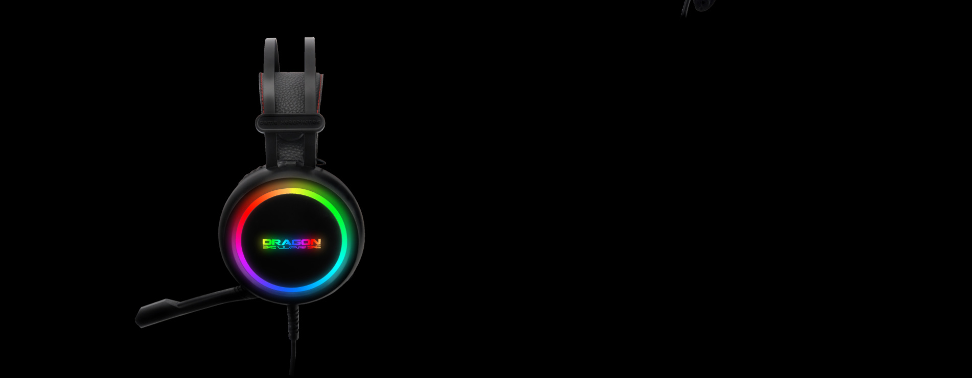 Dragon War RGB Lighting effect Gaming Headset (3.5mm AUX Audio + USB RGB) [ G-HS-012-Black ]