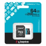 Kingston 64GB Canvas Go Plus microSD memory card SDCG4-64GB