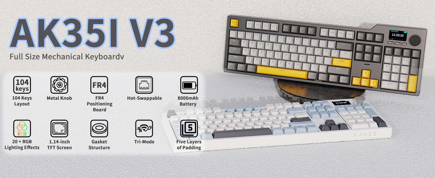 Ajazz AK35I-V3 Max Black