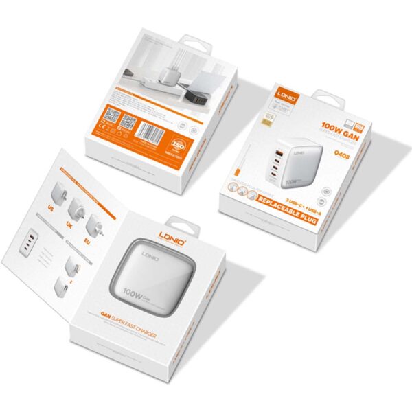 LDNIO Q408 Charger White
