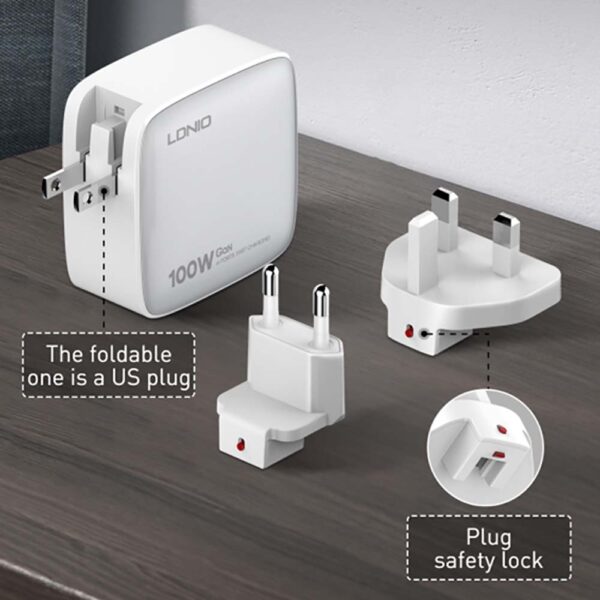 LDNIO Q408 Charger White