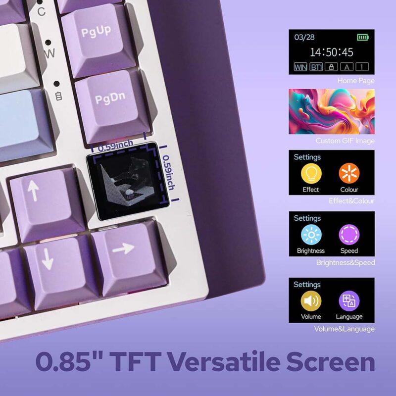 Ajazz AK820 Pro Purple