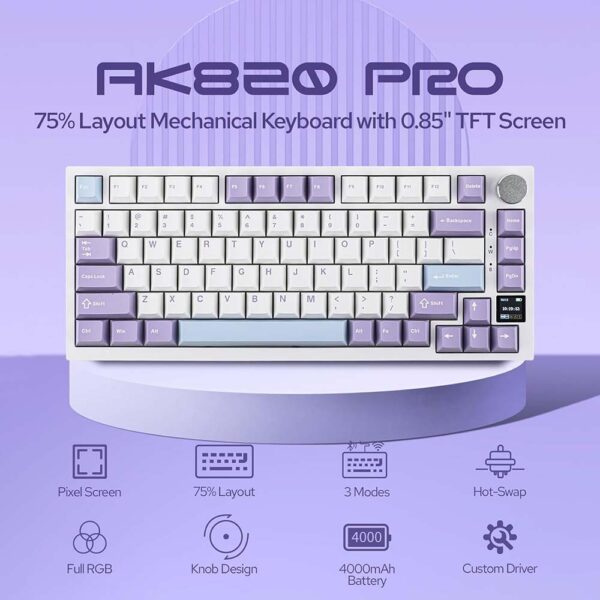 Ajazz AK820 Pro Purple