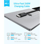 Anker Zolo USB C to USB C 240W Braided Fast Charging Cable [ A8060H11 ]