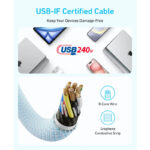 Anker Zolo USB C to USB C 240W Braided Fast Charging Cable [ A8060H11 ]