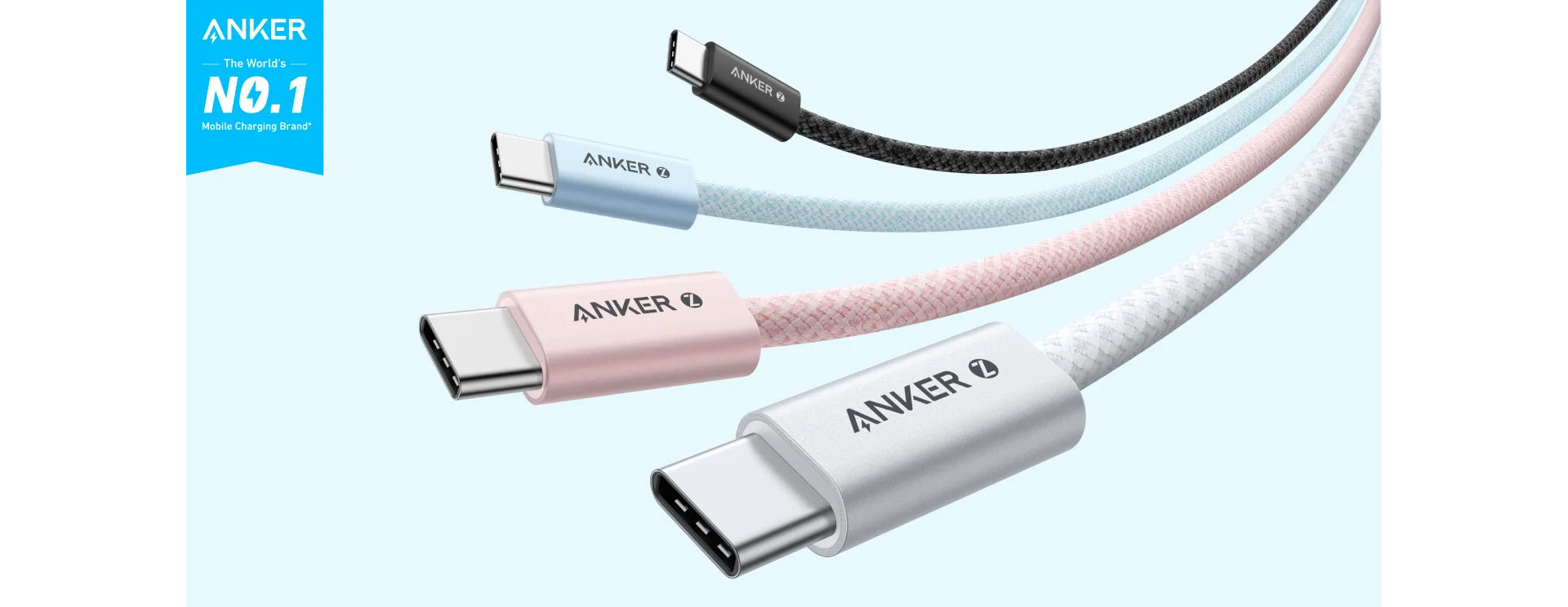 Anker Zolo USB C to USB C 240W Braided Fast Charging Cable [ A8060H11 ]