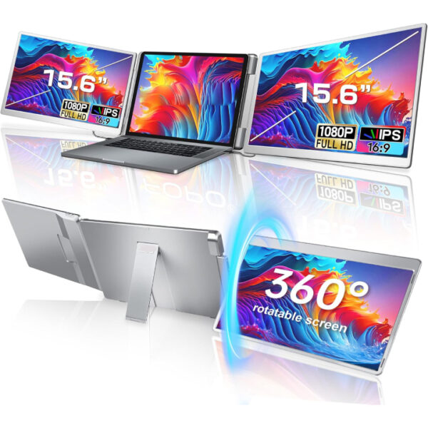15.6" Portable Tri-screen Monitor 