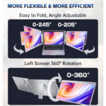 15.6" Portable Tri-screen Monitor 