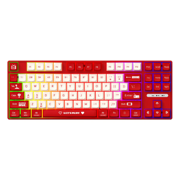 AJAZZ AK870MC Red White 