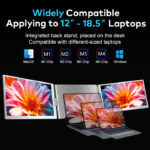 16" Portable Tri-screen Monitor 