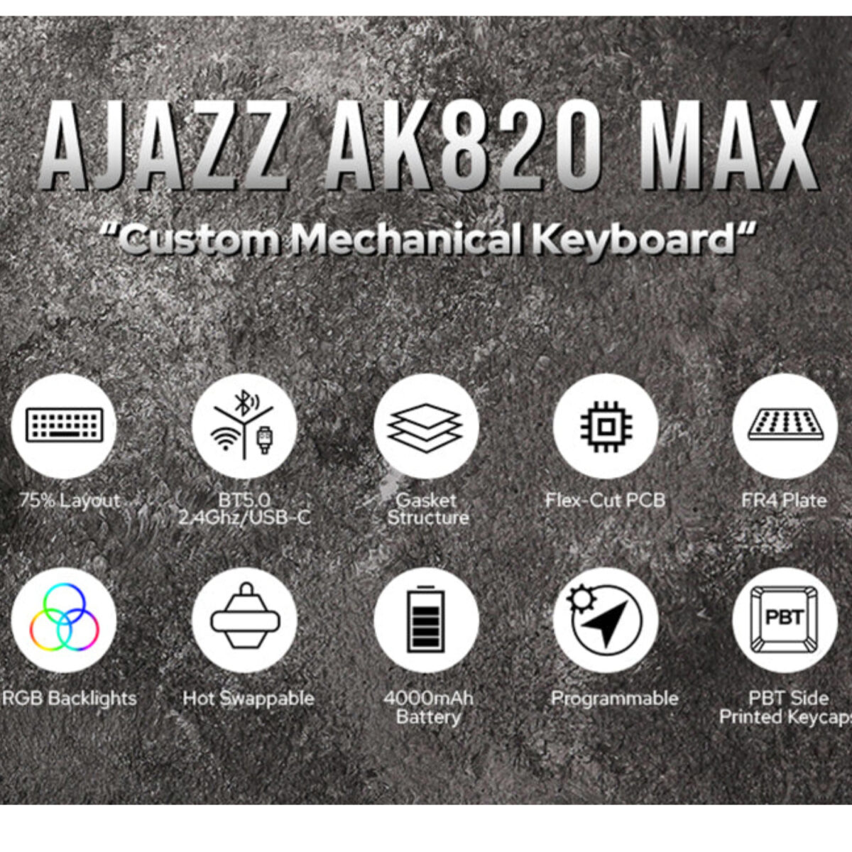 AJAZZ AK820 MAX blue-white-blue 