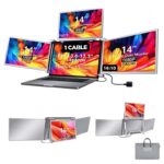 14″ Portable Tri-screen Monitor for Laptop (IPS / 1080P / Type-C) [ S780 ]