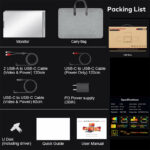14″ Portable Tri-screen Monitor for Laptop (IPS / 1080P / Type-C) [ S780 ]