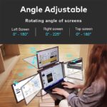 14″ Portable Tri-screen Monitor for Laptop (IPS / 1080P / Type-C) [ S780 ]
