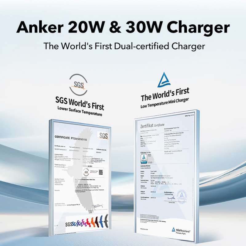 Anker Zolo Charger USB-C Output Wall Charger 20W PD 3.0 Black A2699L11