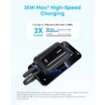 Anker Zolo Power Bank 10000mAh 35W with Built-in Dual USB-C Cables Black A1680H12 - Image 4