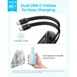 Anker Zolo Power Bank 10000mAh 35W with Built-in Dual USB-C Cables Black A1680H12 - Image 2