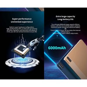 VIKUSHA V-Z40 Tablet 10.1 inch " Octa-Core CPU, 4GB RAM, 64GB Storage, Gray Color, Wi-Fi " with VIKUSHA P100 20000mAh - Image 4