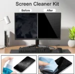 Screen Cleaning Kit 200ml liquid Spray Cleaner For Mobile, Laptop, Computer LCD LED Monitor With Microfiber Cloth - Image 2