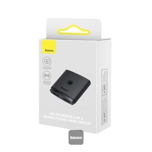 Baseus AirJoy Series 2-in-1 Bidirectional HDMI Switch - Cluster Black [ B01331105111-00 ] - Image 9