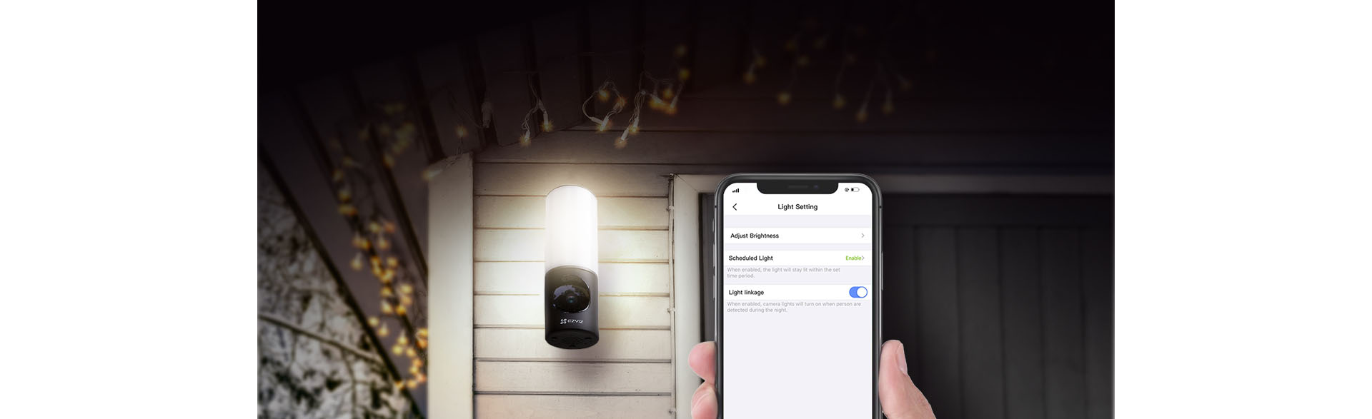 EZVIZ Smart Security Wall-Light Camera CS-LC3