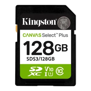 Kingston 128GB Canvas Select Plus SD Memory Card SDS3