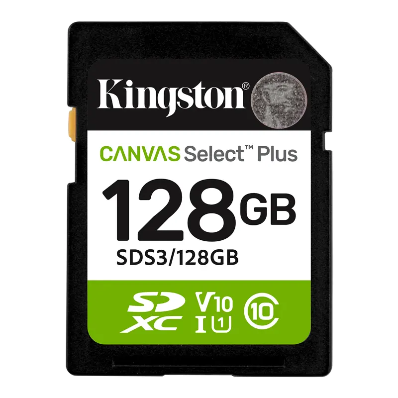 Kingston 128GB Canvas Select Plus SD Memory Card SDS3-128GB 01 Kingston 128GB Canvas Select Plus SD Memory Card SDS3