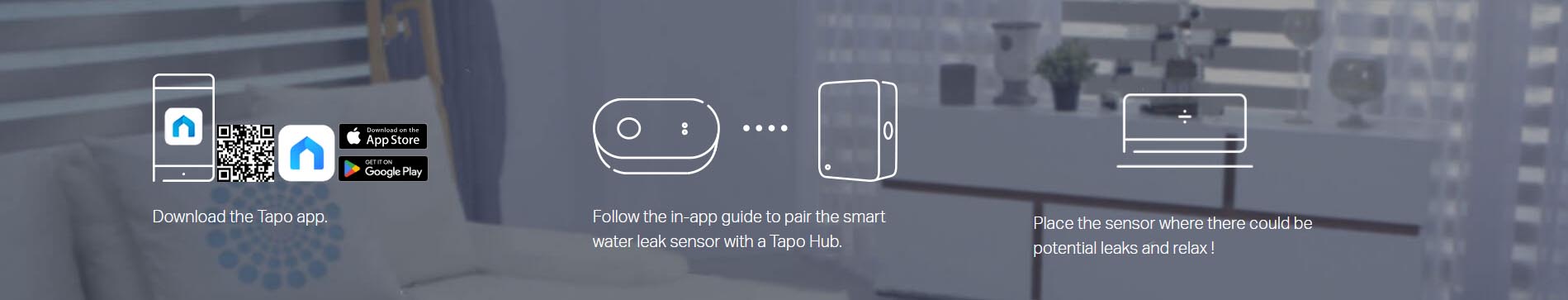TP-Link Tapo T300 Smart Water Leak Sensor [ Tapo T300 ]
