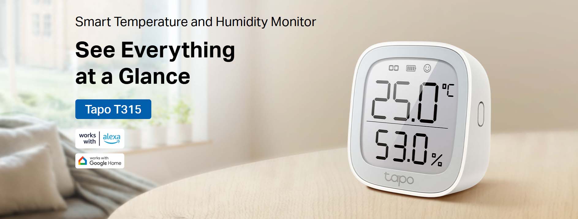 TP-Link Tapo T315 Smart Temperature & Humidity Monitor [ Tapo T315 ]