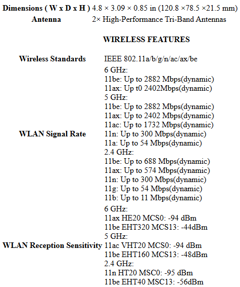 TP-link Wi-Fi 7 PCIe TBE400E