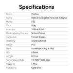 Vention USB-A to Gigabit Ethernet