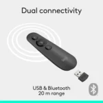 Logitech R500s Laser Presentation Remote PowerPoint Clicker with Laser Pointer, Wireless Presentation Clicker Remote - Image 4