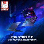 ASUS ROG Strix G16 AMD Ryzen 9 8940HX |16GB RAM | RTX™ 5070 Ti 12GB | 1TB SSD | 16-inch FHD+ 165Hz IPS | DOS - Eclipse Gray - G164PR-RV070 🎁 Free Gifts 🎁 - Image 4