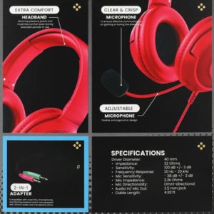 unlocked Headset MIC RED