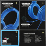 unlocked Headset MIC blue