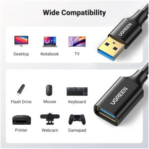 UGreen 1m USB 3.0 A Male to Female Extension Cable [ 10368 ]