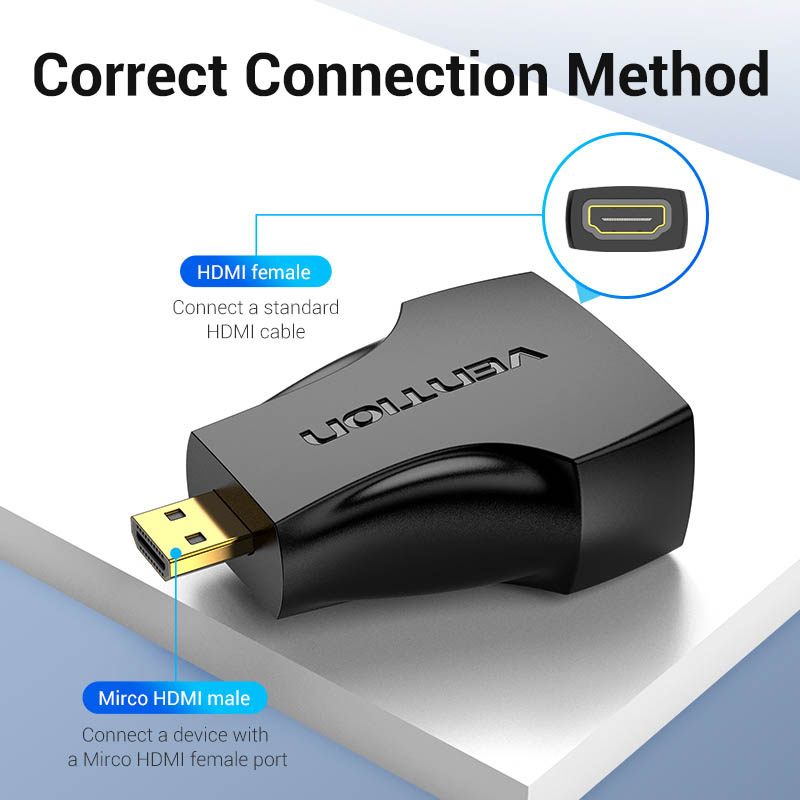 Vention Micro HDMI Male to HDMI Female Adapter