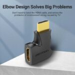 Vention HDMI 90 Degree Male To Female HDMI Vertical Flat Adapter AIPB0 - Image 3