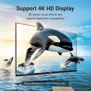 Vention HDMI 90 Degree Male To Female HDMI Vertical Flat Adapter AIPB0 - Image 5