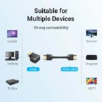 Vention HDMI 90 Degree Male To Female HDMI Vertical Flat Adapter AIPB0 - Image 4