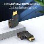 Vention HDMI 90 Degree Male To Female HDMI Vertical Flat Adapter AIPB0 - Image 2