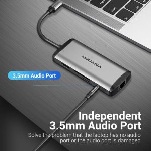 Vention 9-in-1 USB-C Docking Station 