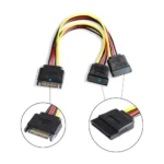 SATA 15P Power extension Cable - 0.3m (Y shape) - Image 3