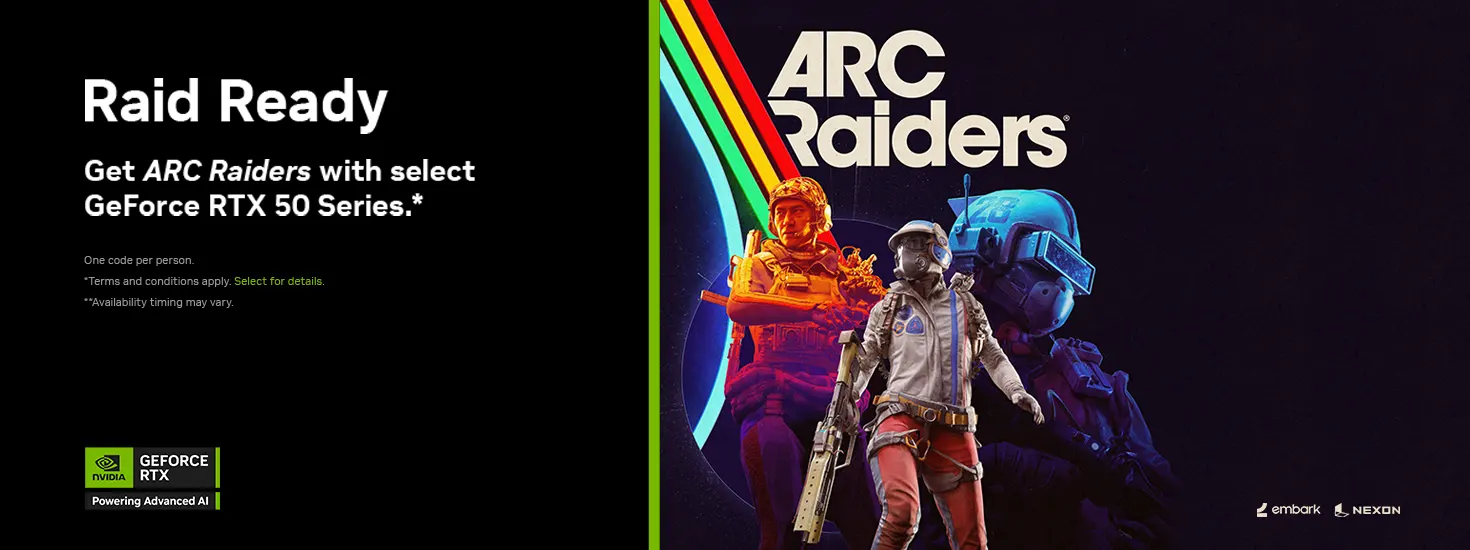 GeForce RTX ARC Raiders