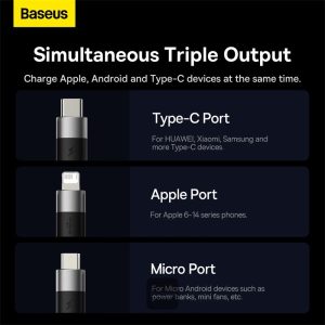 Baseus 3in1 USB cable 0